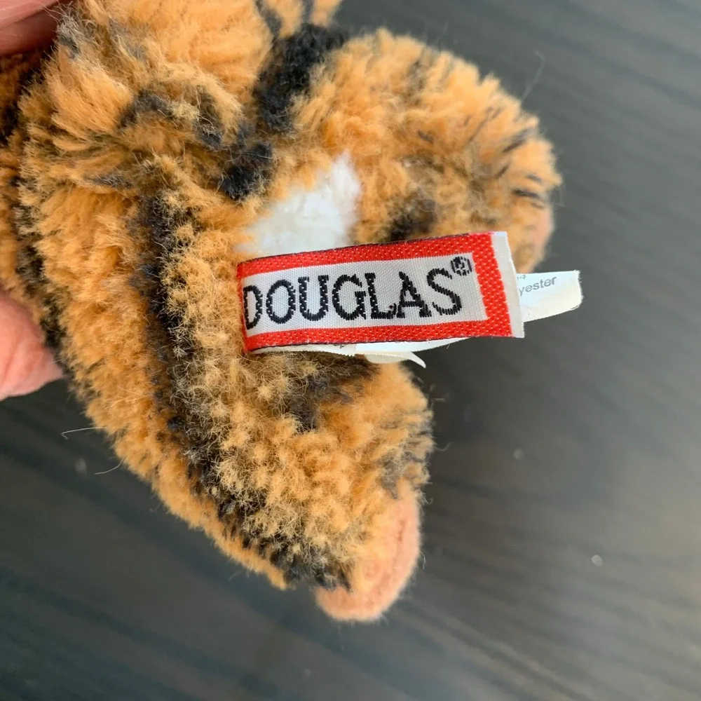 Douglas Cuddle Toys Tiger Plush Stuffed Animal Orange Black Striped 8‎ Inch